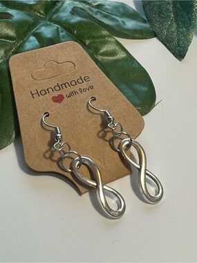 Infinity Silver Dangle Earrings